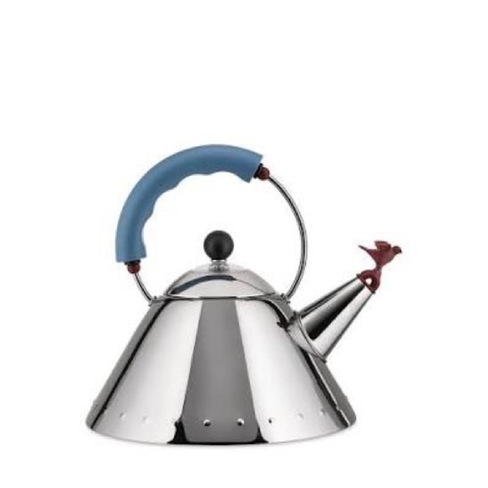 Michael Graves for Alessi Kettle - Small Bird Shape - Blue and Red NWB